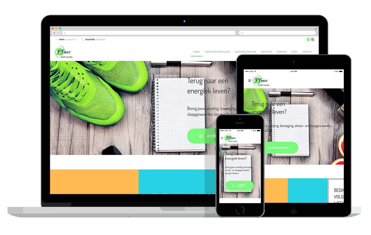 responsive website voor voedingscoach responsive website voor voedingscoach