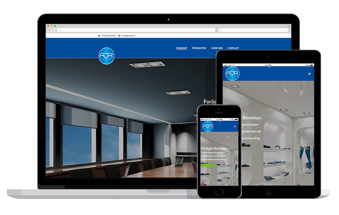 responsive website voor verlichtingsspecialist responsive website voor verlichtingsspecialist
