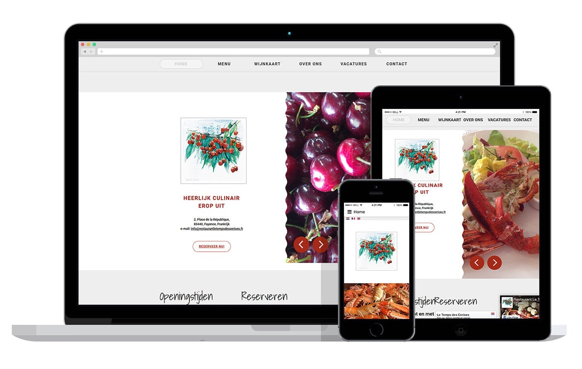 responsive website voor restaurant responsive website voor restaurant