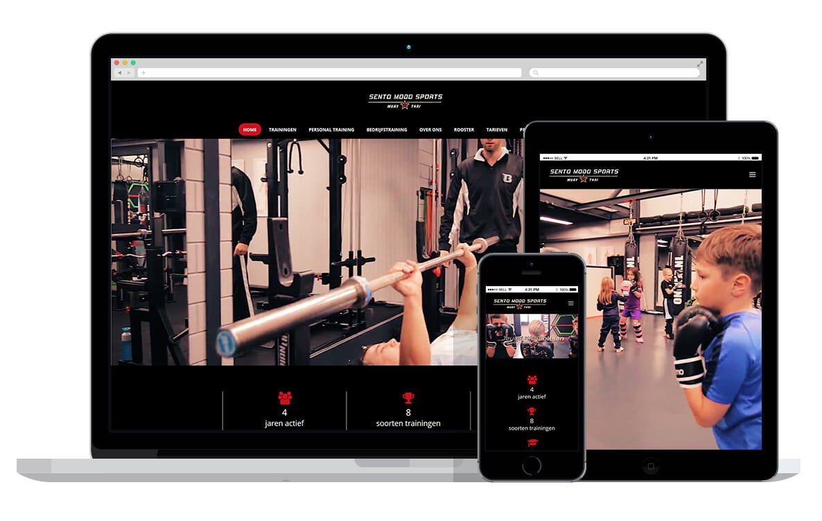 website voor sportschool website voor sportschool