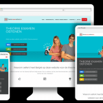 responsive website voor online theorie oefenen