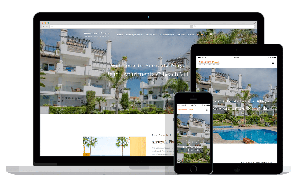 wordpress website voor vakantiehuis spanje Wordpre3ss website voor vakantiehuis in Spanje