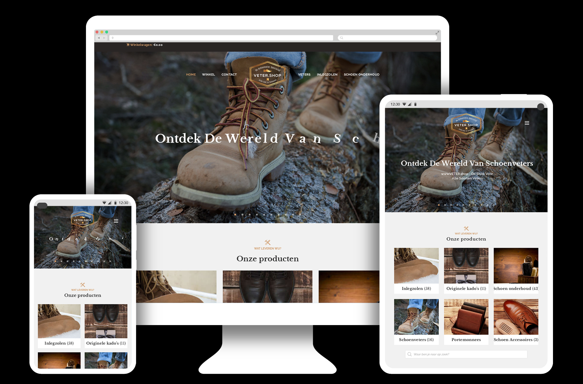 WooCommerce webshop voor veters en schoenaccessoires
