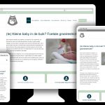 WordPress website voor Te kleine baby