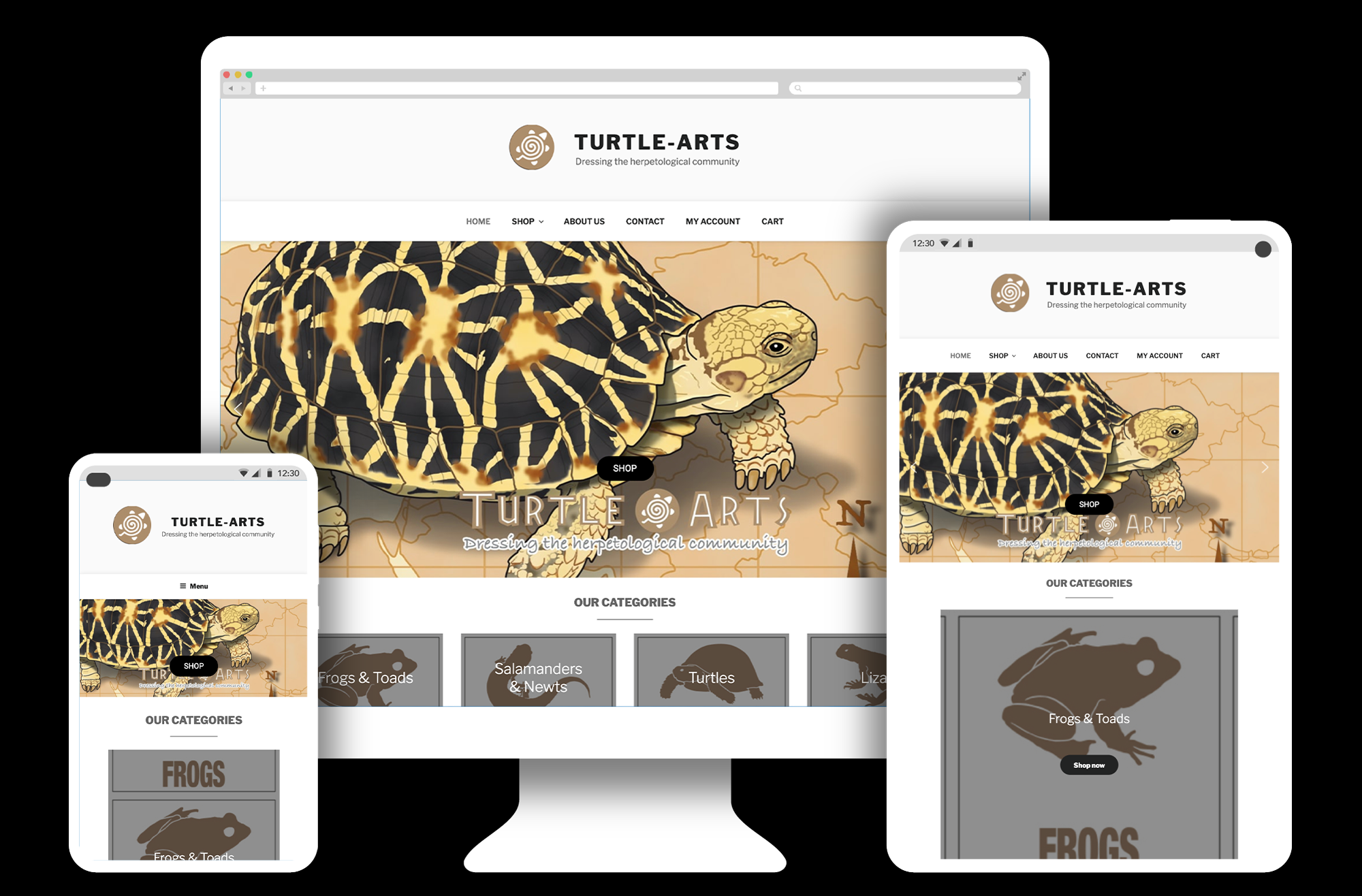 WordPress webshop voor Turtle-arts