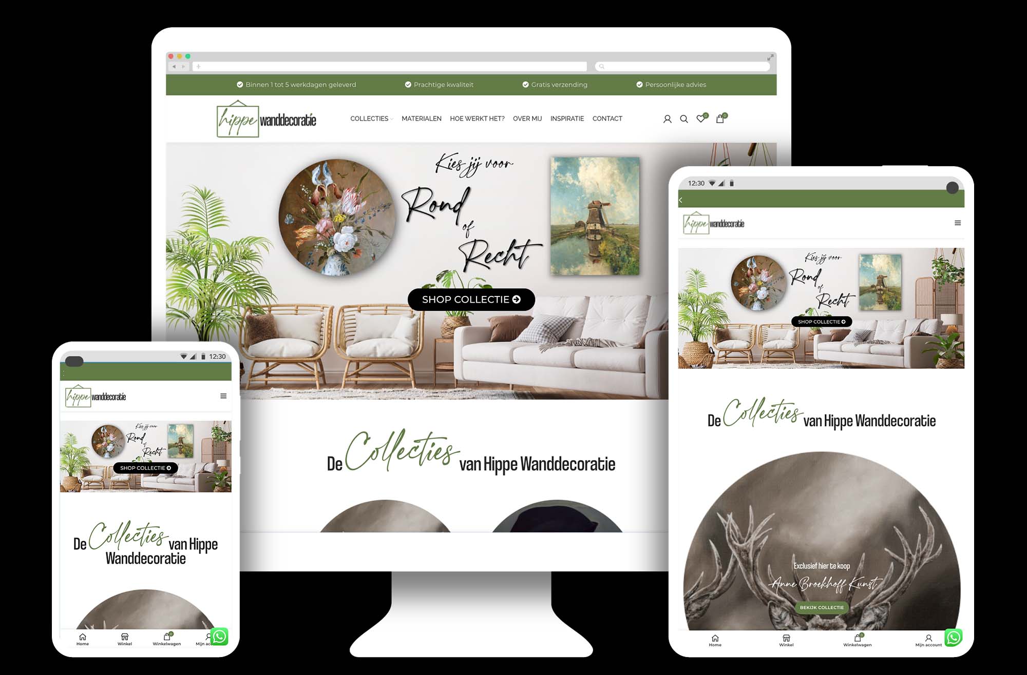 WordPress webshop voor Hippewanddecoratie