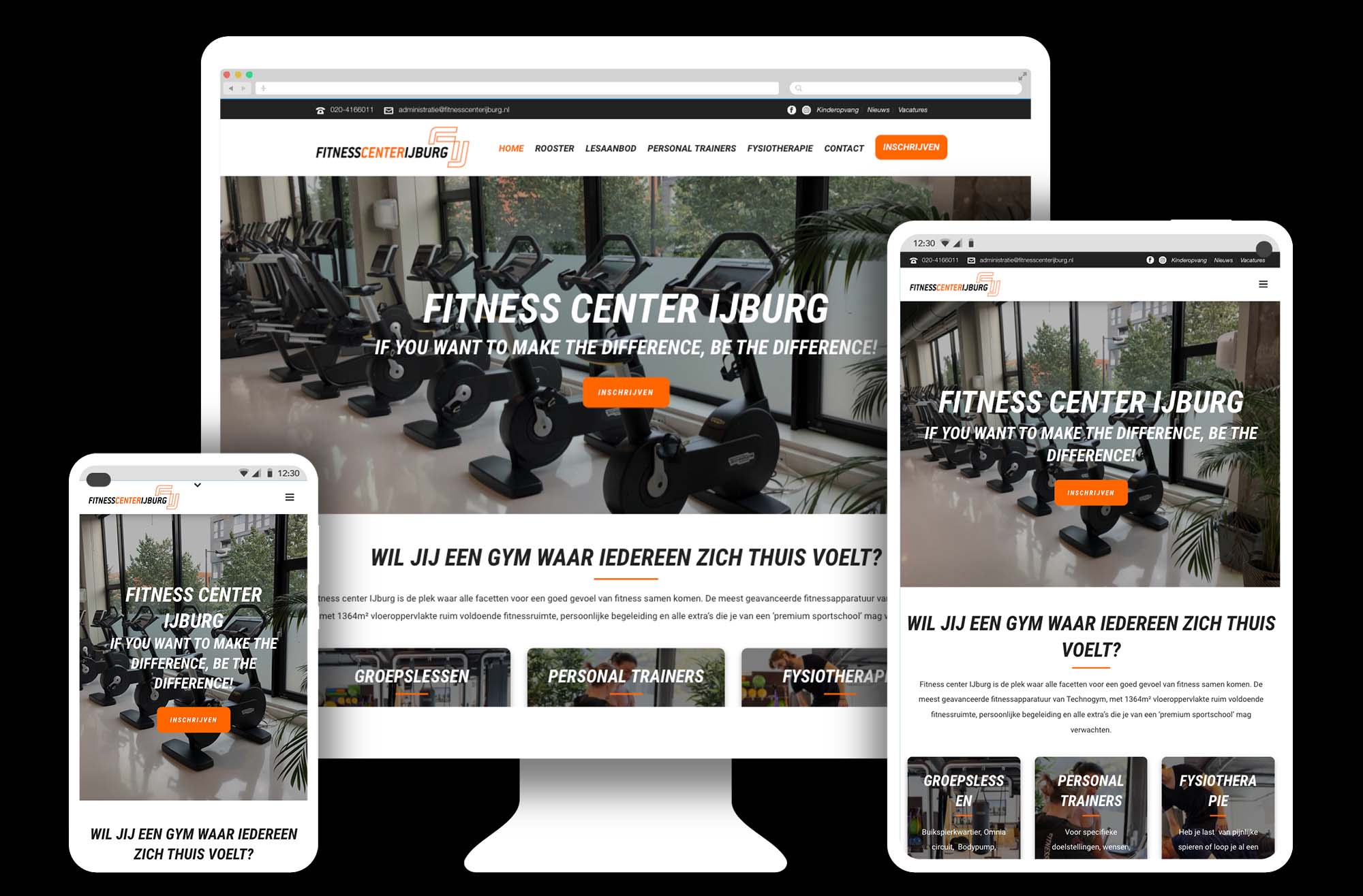 WordPress website voor Fitnesscenterijburg