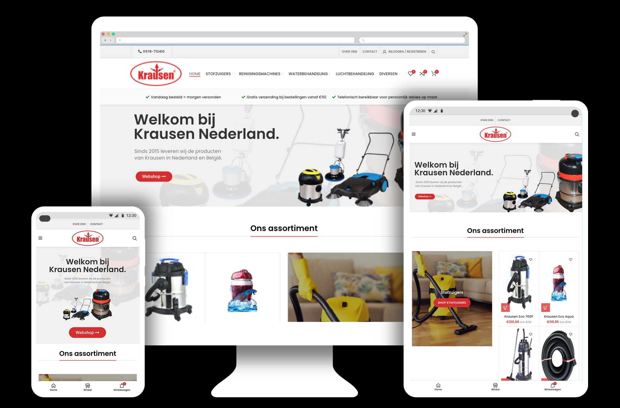 Woocommerce webshop voor Krausen