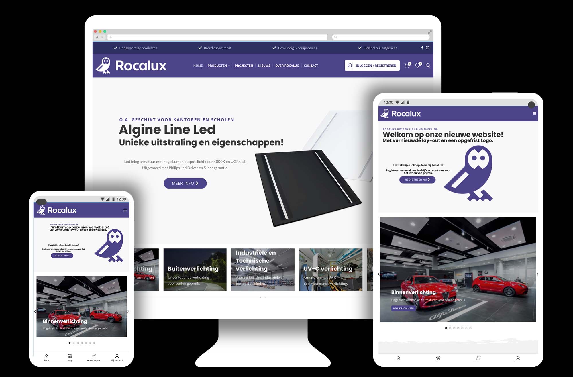 Woocommerce webshop voor Rocalux