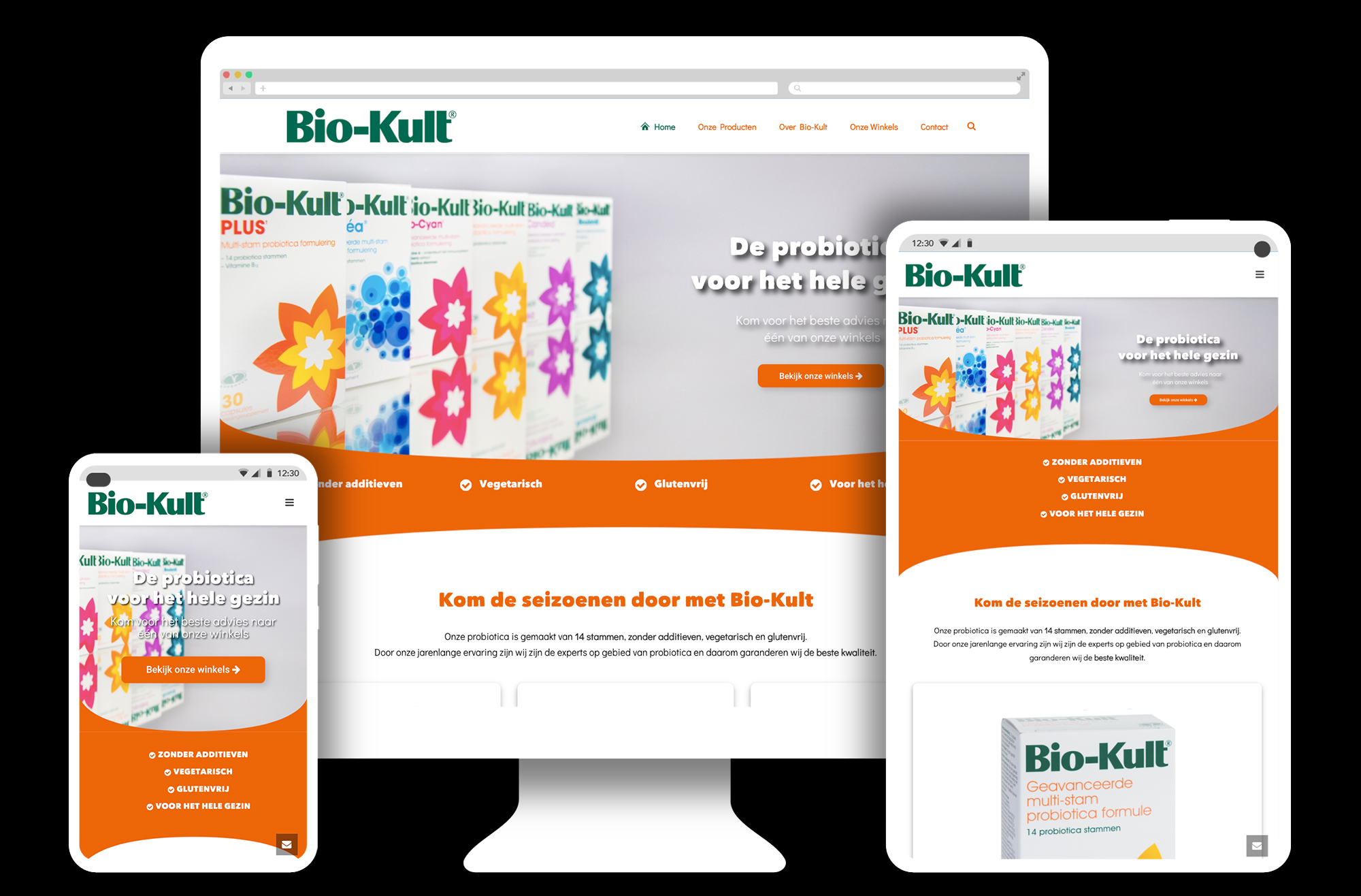 Woocommerce website voor Bio-kult