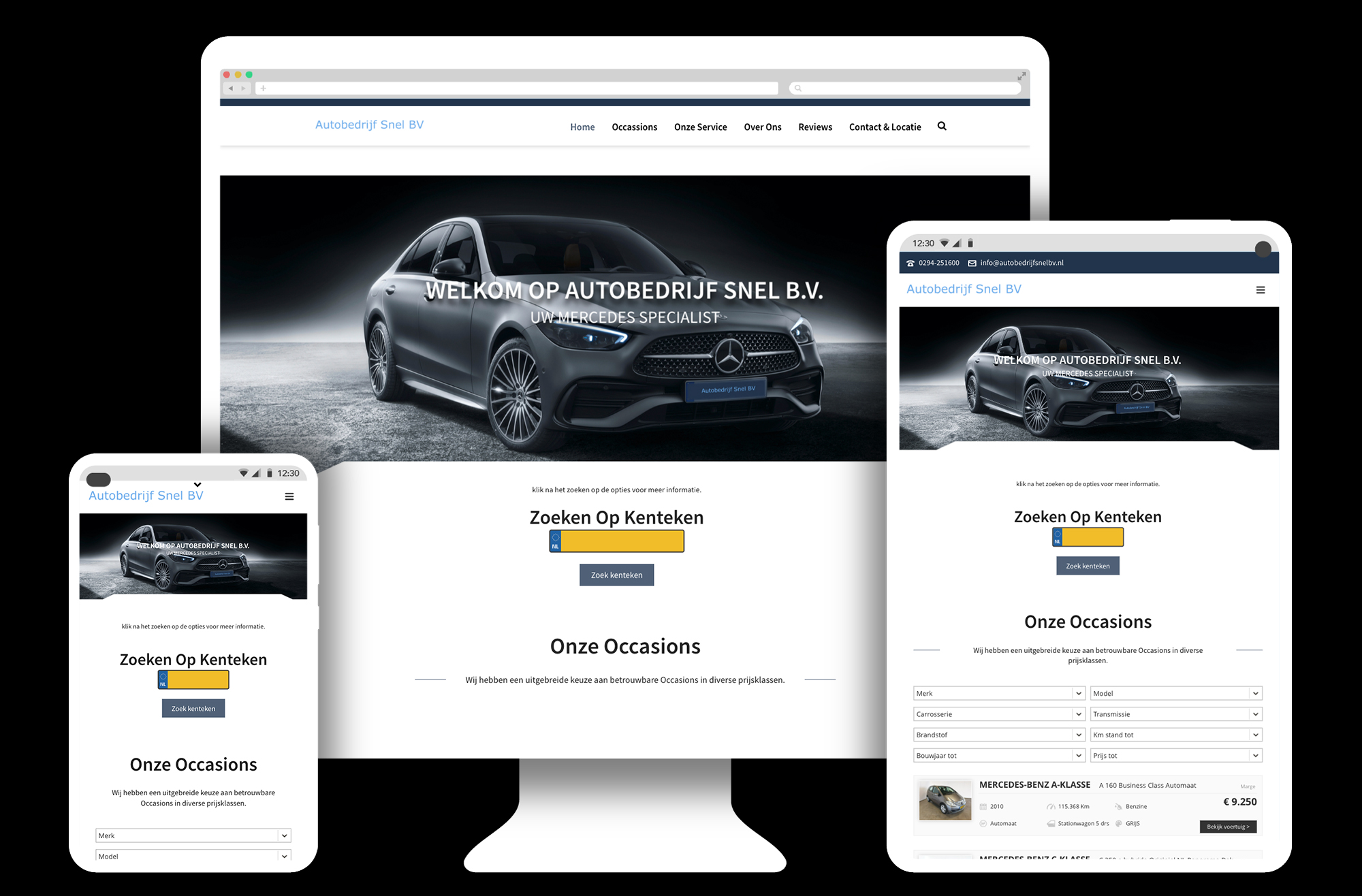 Woocommerce website voor Autobedrijf Snel BV