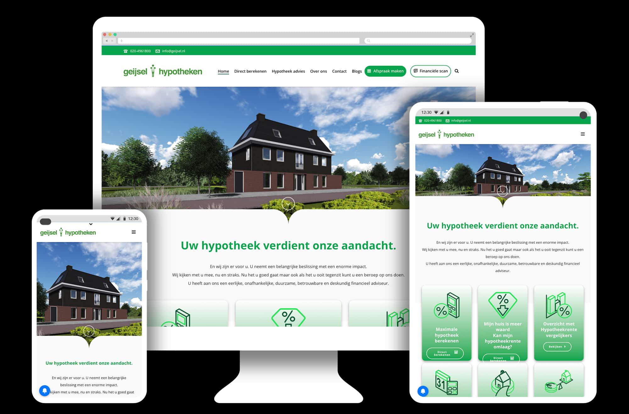 Website Geijsel hypotheken in WordPress